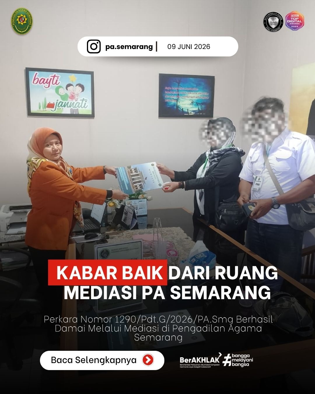Pelaksanaan Mediasi Berhasil di Pengadilan Agama Semarang