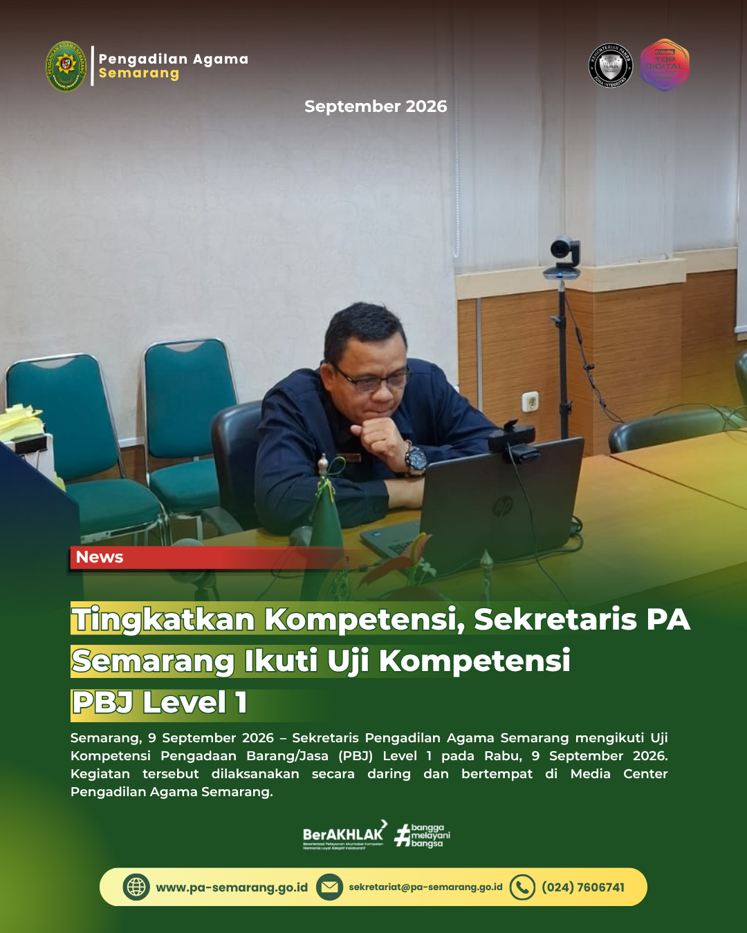 Kegiatan Uji Kompetensi PBJ - Utama