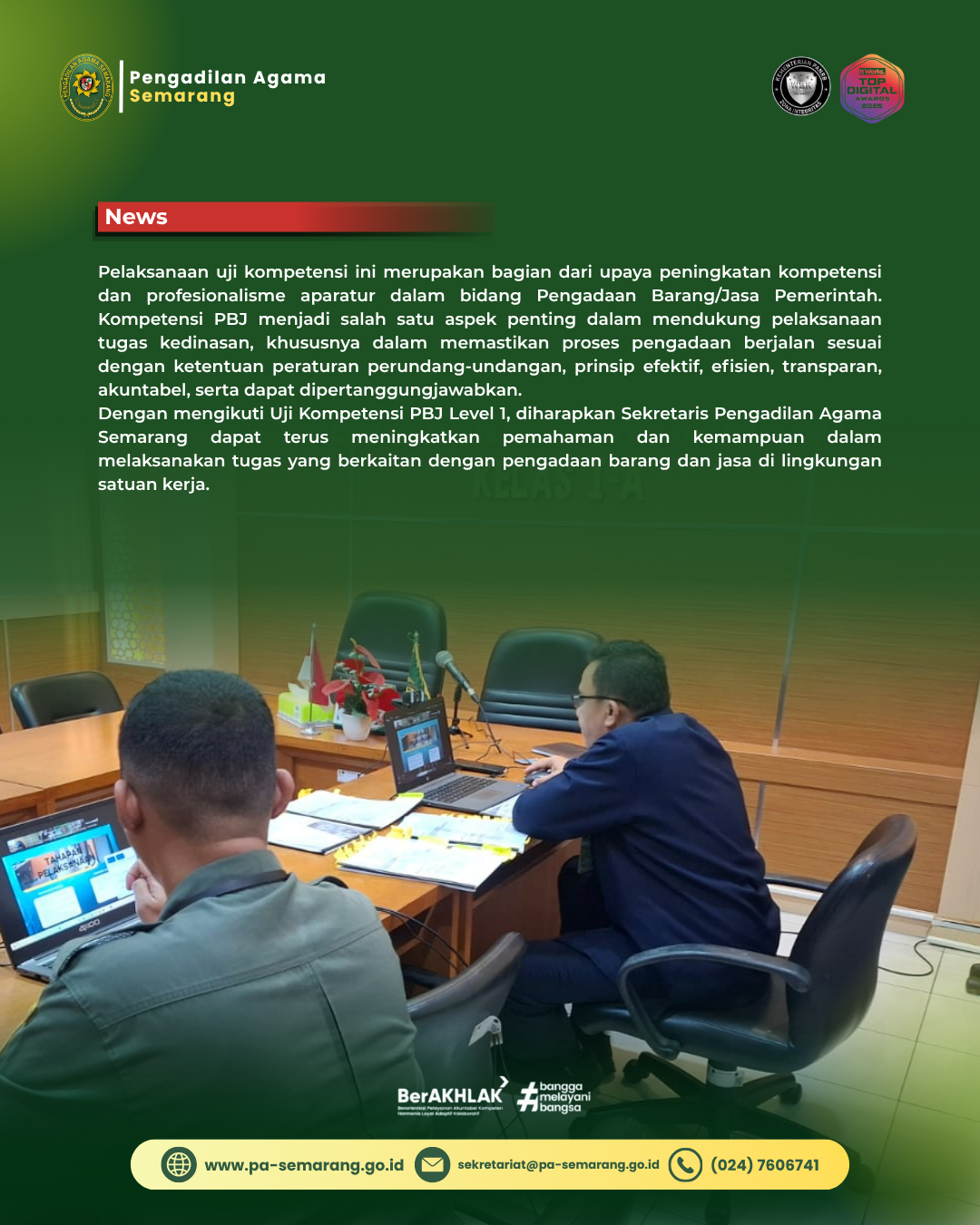 Kegiatan Uji Kompetensi PBJ - Sesi 2