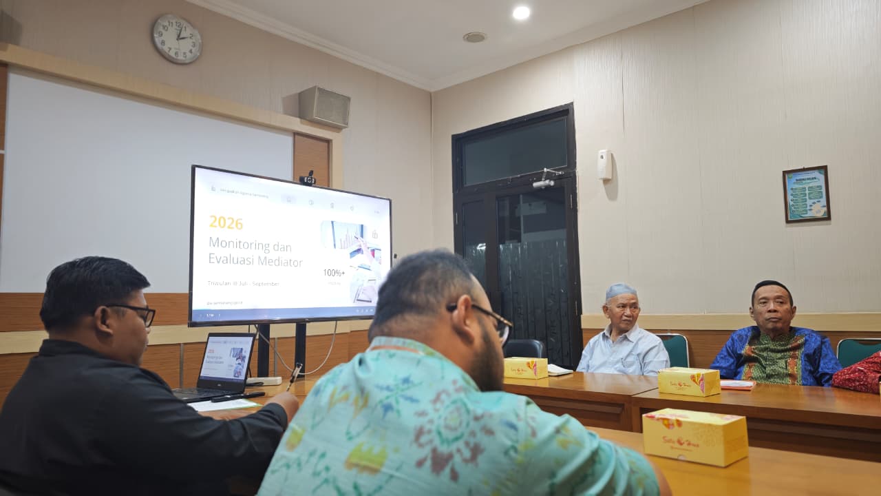 Peserta Monev Mediator Non Hakim