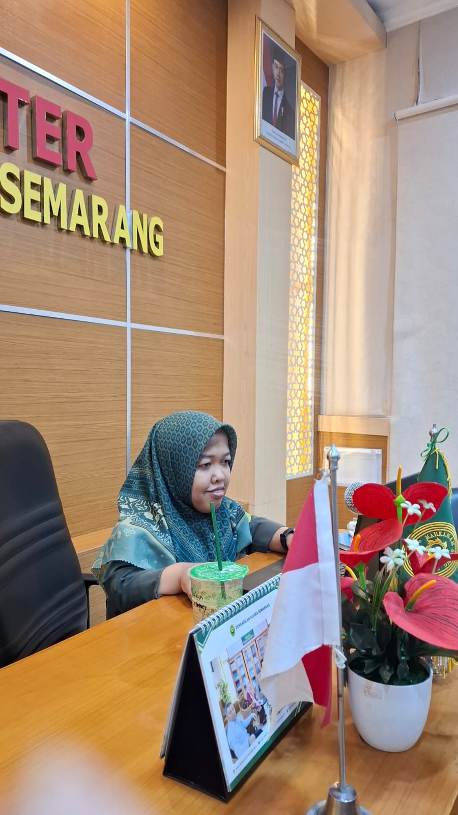 Pelaksanaan Wawancara Daring di Media Center
