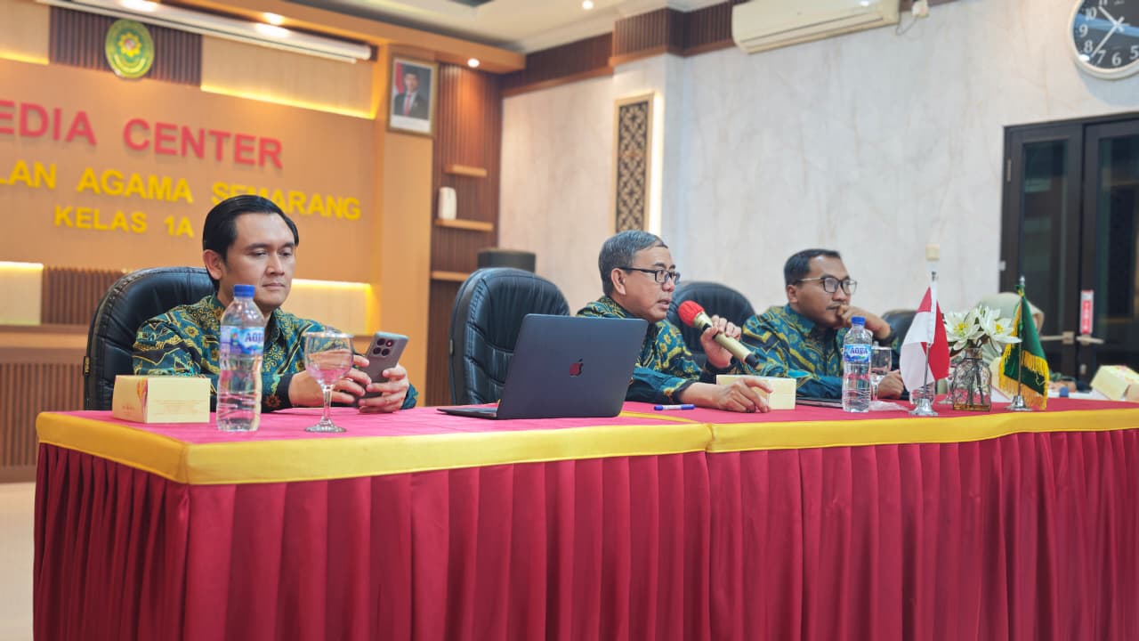 Suasana Monev Perkara Elektronik di PA Semarang