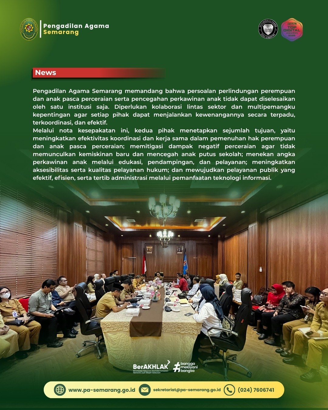 Dokumentasi Penandatanganan MoU PA Semarang dan Pemkot Semarang - 3